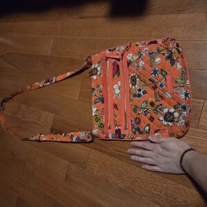 Vera Bradley Orange Floral Crossbody Bag
